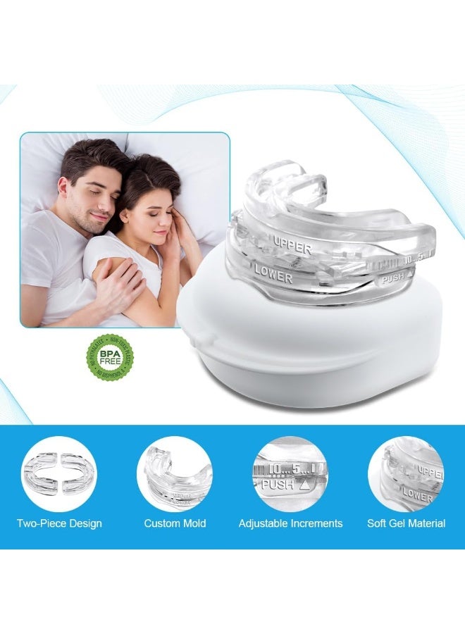 Adjustable Anti Snoring Devices, Anti Snore Mouth Guard, Anti Snoring Mouthpiece, Snoring Solutions Comfortable Snoring Aids for Men Women, Reusable Anti Snore Devices - Image 3